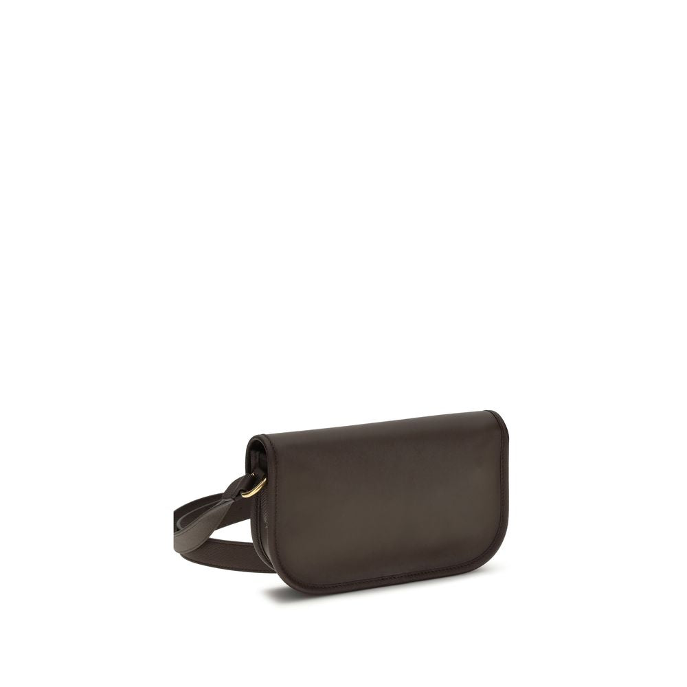 Valentino Garavani Brown  Leather Bos Taurus Shoulder Bag