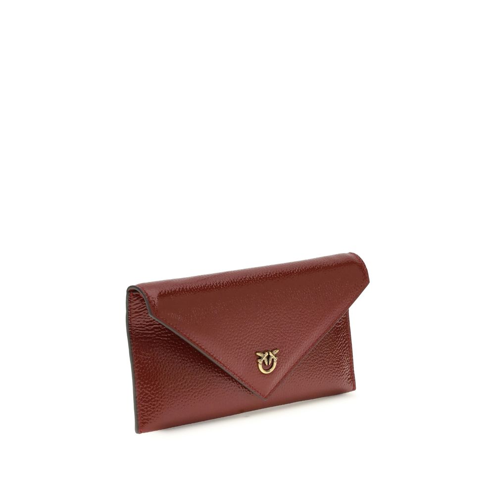 PINKO Bordeaux  Leather Bos Taurus Shoulder Bag