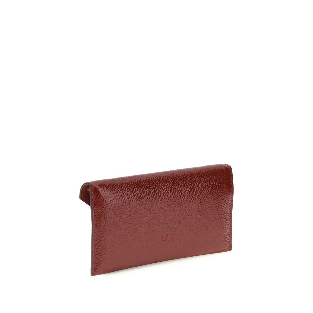 PINKO Bordeaux  Leather Bos Taurus Shoulder Bag