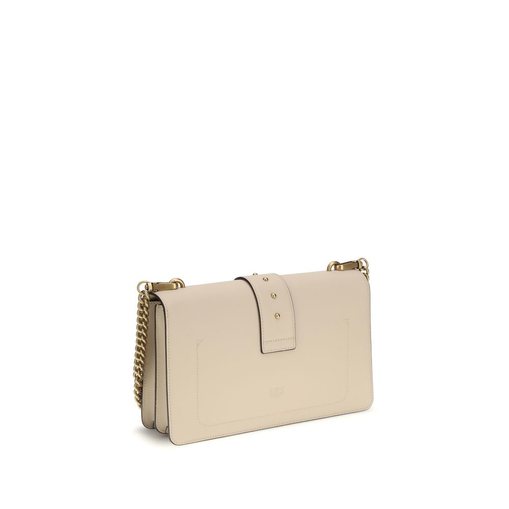 PINKO Beige  Leather Bos Taurus Shoulder Bag