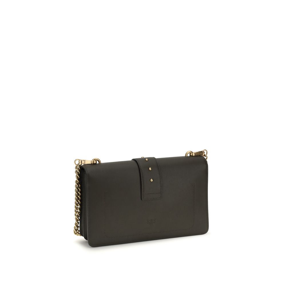 PINKO Bicolor  Leather Bos Taurus Shoulder Bag
