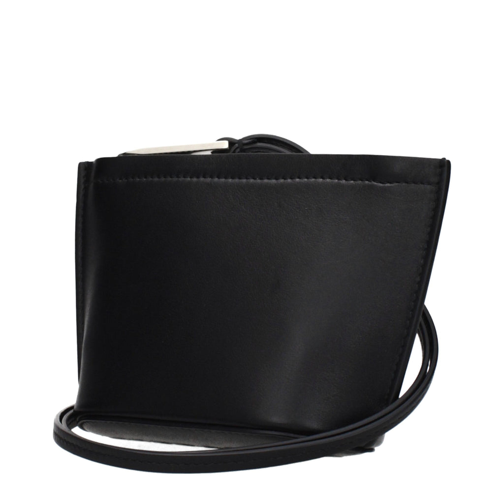 Salvatore Ferragamo Black Leather Clutch Bag