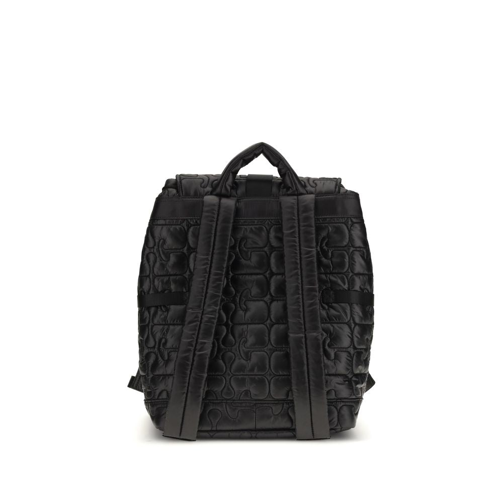 Ganni Black Recycled  Backpack