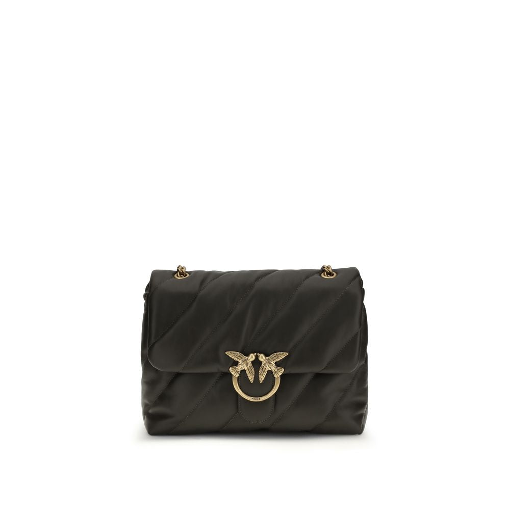 PINKO Bicolor  Leather Bos Taurus Shoulder Bag
