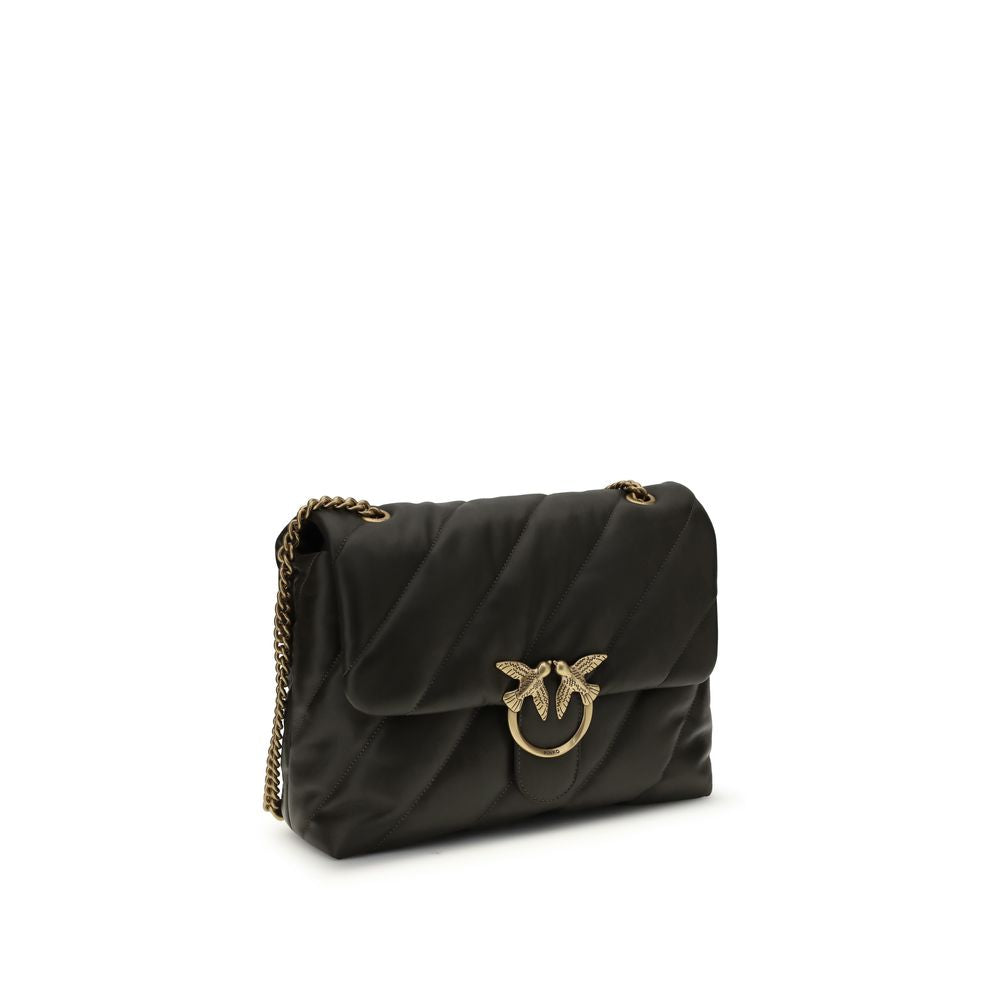 PINKO Bicolor  Leather Bos Taurus Shoulder Bag