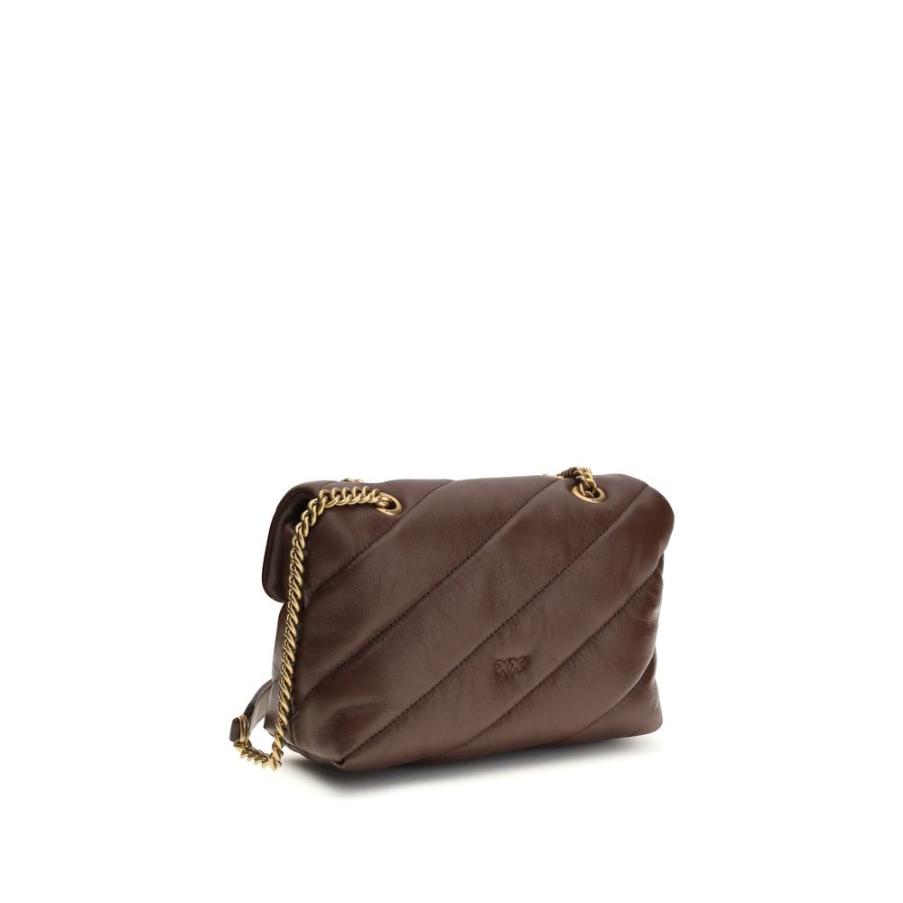 PINKO Brown  Leather Bos Taurus Shoulder Bag