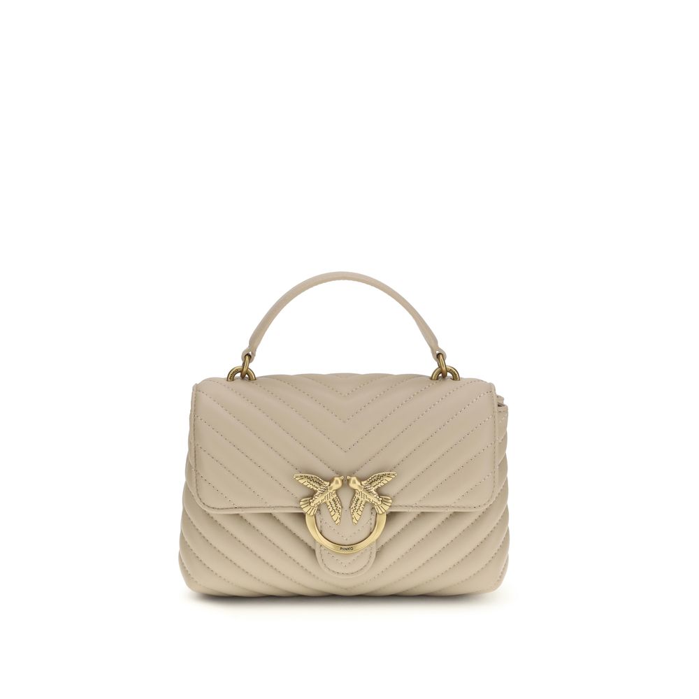 PINKO Beige  Leather Bos Taurus Handbag