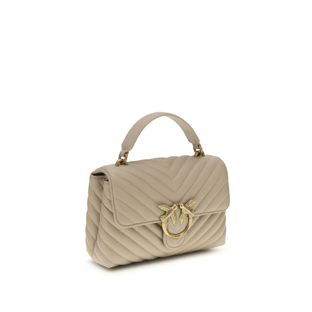 PINKO Beige  Leather Bos Taurus Handbag
