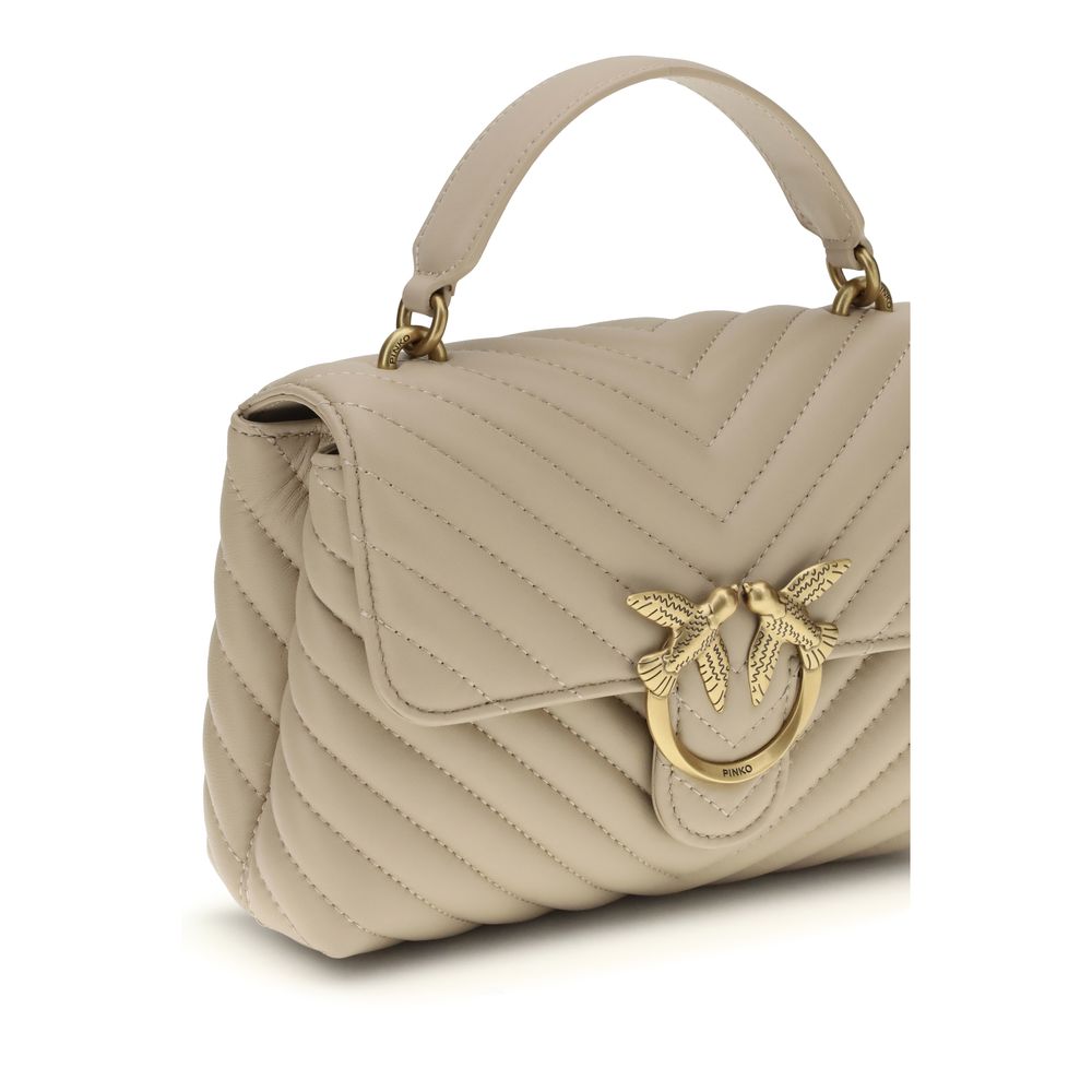 PINKO Beige  Leather Bos Taurus Handbag