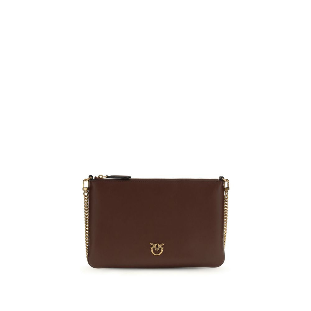 PINKO Bordeaux  Leather Bos Taurus Shoulder Bag