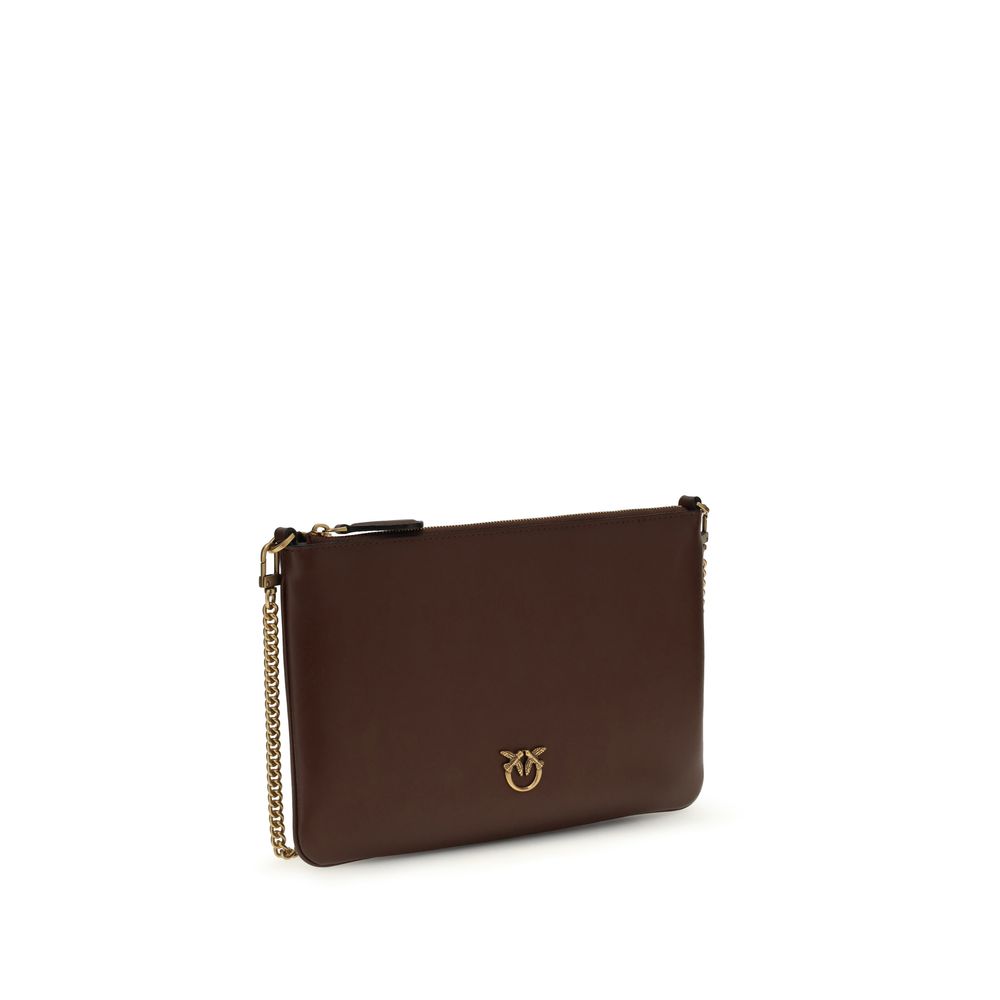 PINKO Bordeaux  Leather Bos Taurus Shoulder Bag