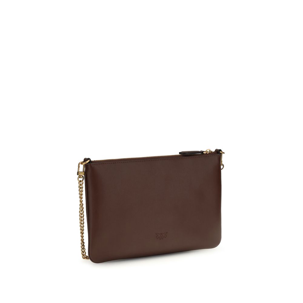PINKO Bordeaux  Leather Bos Taurus Shoulder Bag