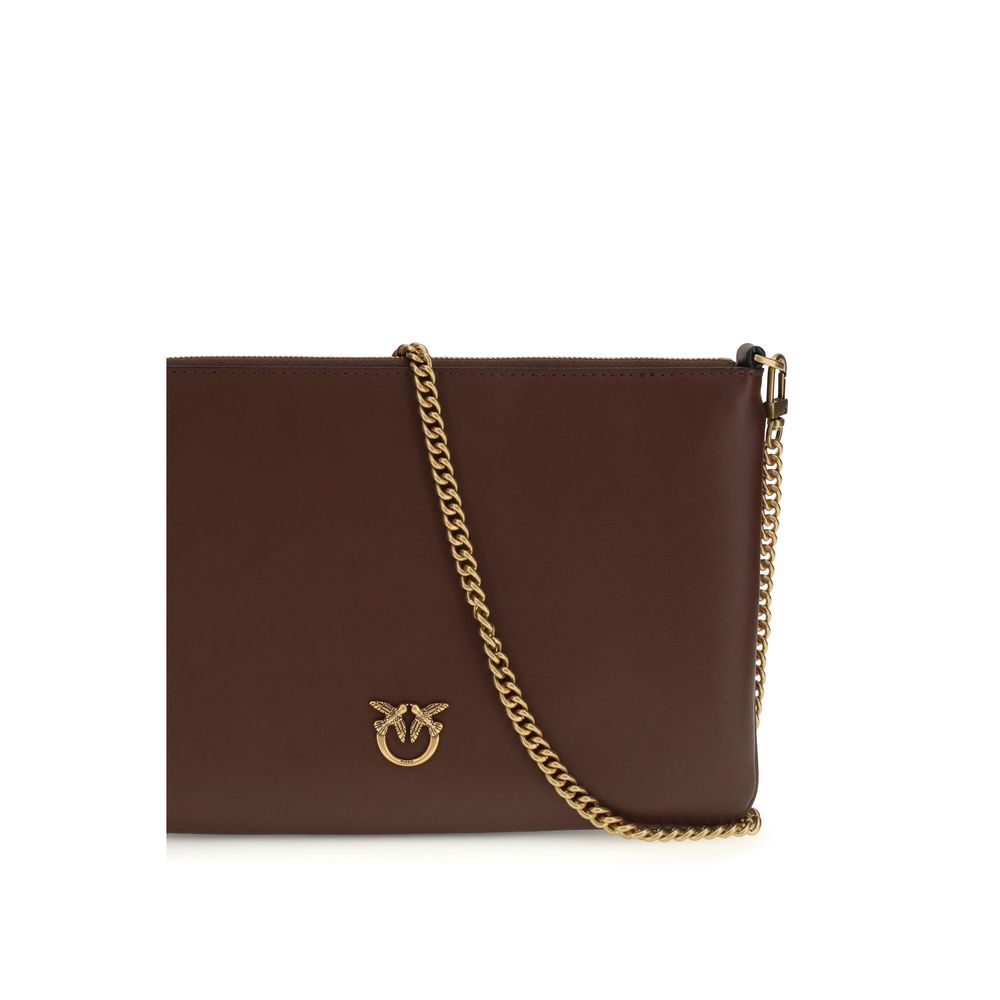 PINKO Bordeaux  Leather Bos Taurus Shoulder Bag