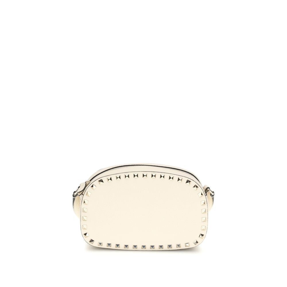Valentino Garavani Cream  Leather Bos Taurus Shoulder Bag