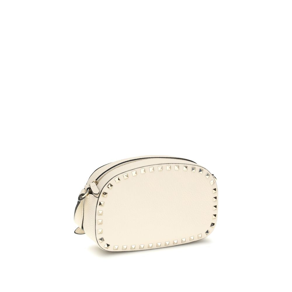 Valentino Garavani Cream  Leather Bos Taurus Shoulder Bag