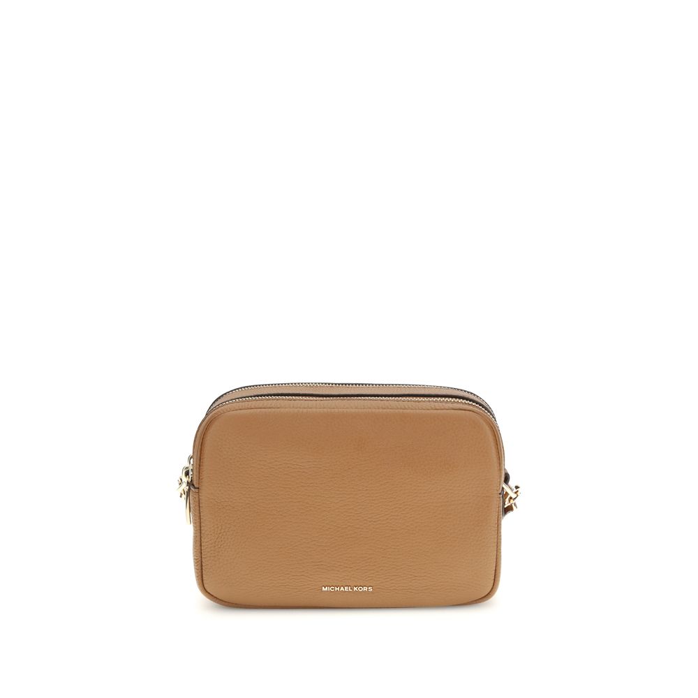 Michael Kors Brown  Leather Bos Taurus Shoulder Bag