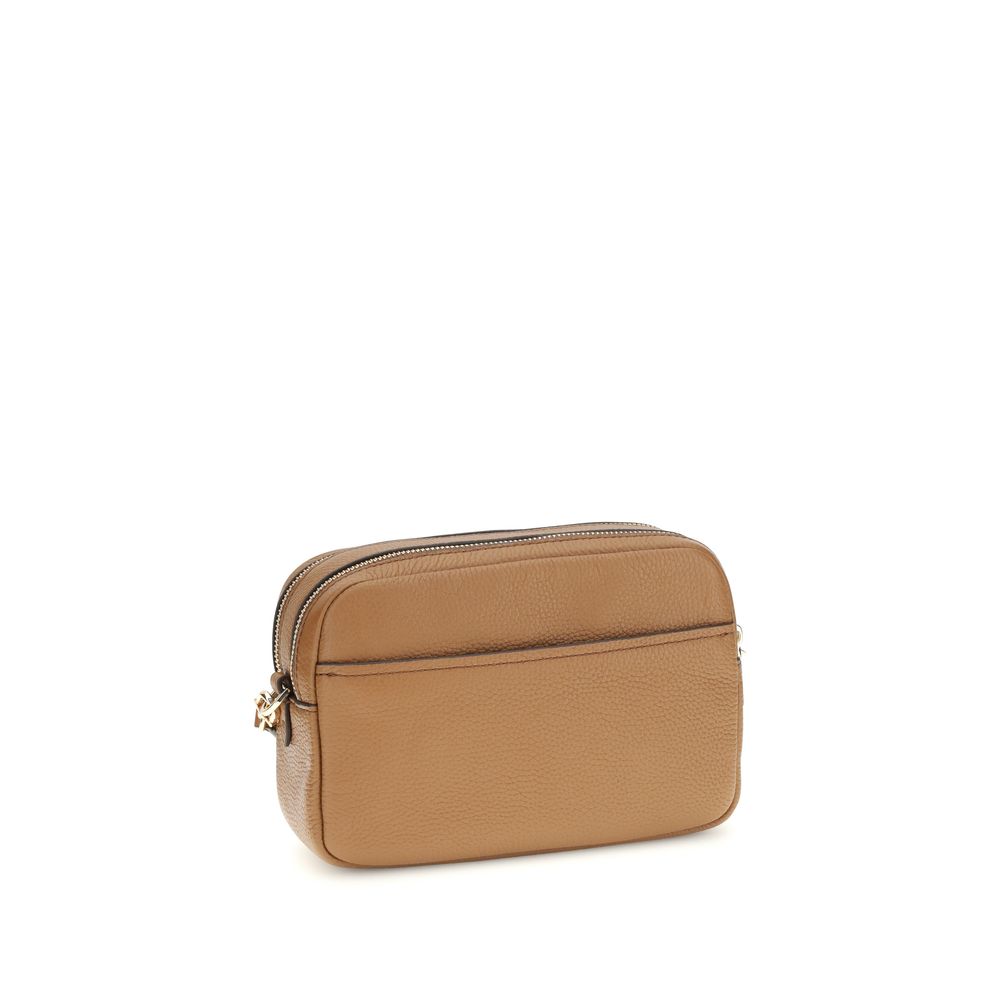 Michael Kors Brown  Leather Bos Taurus Shoulder Bag