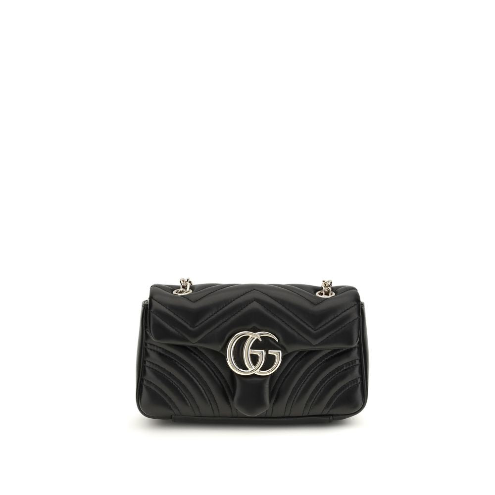 Gucci Black  Leather Bos Taurus Shoulder Bag