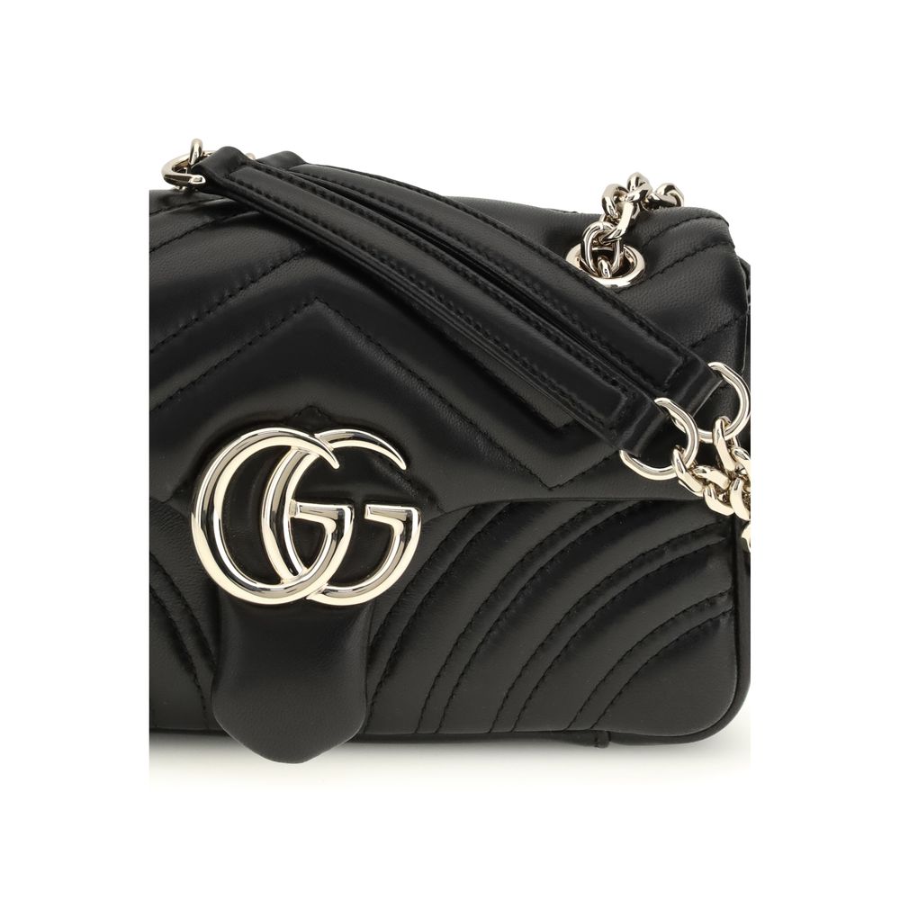Gucci Black  Leather Bos Taurus Shoulder Bag