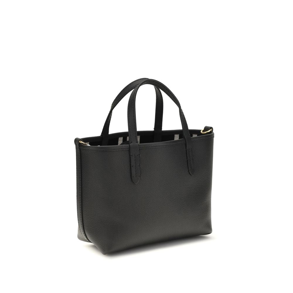 Burberry Black  Leather Bos Taurus Shoulder Bag