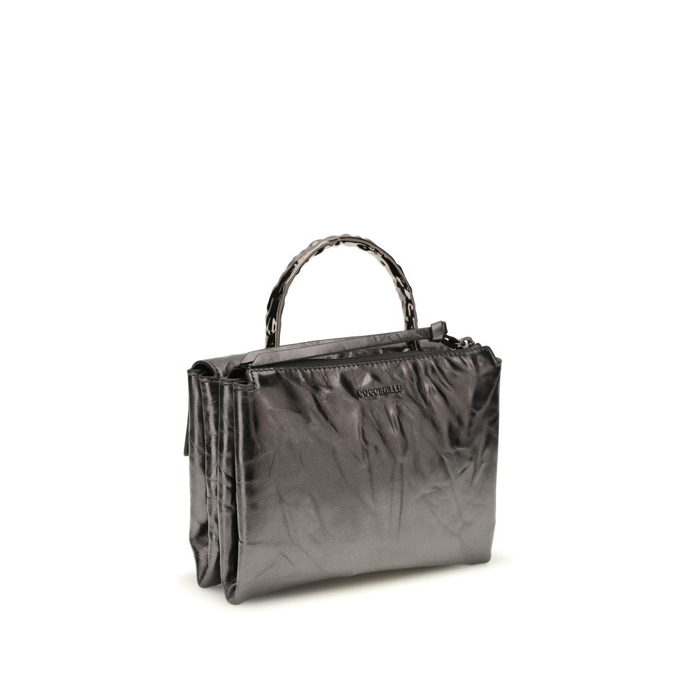Coccinelle Black  Leather Bos Taurus Handbag