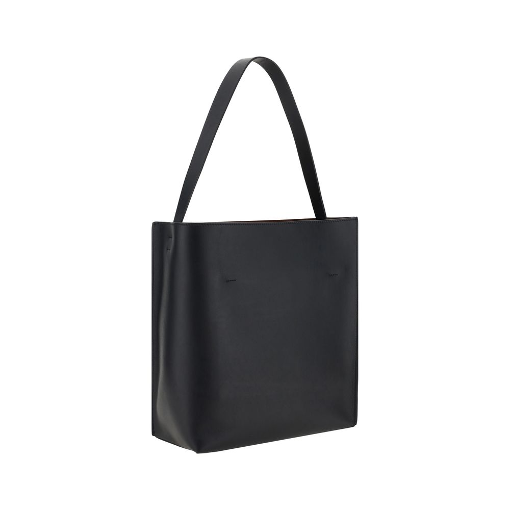 Marni Black  Leather Bos Taurus Shoulder Bag