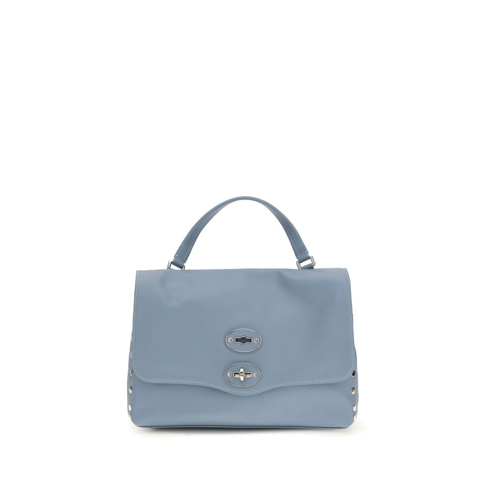 Zanellato Light Blue  Leather Bos Taurus Handbag