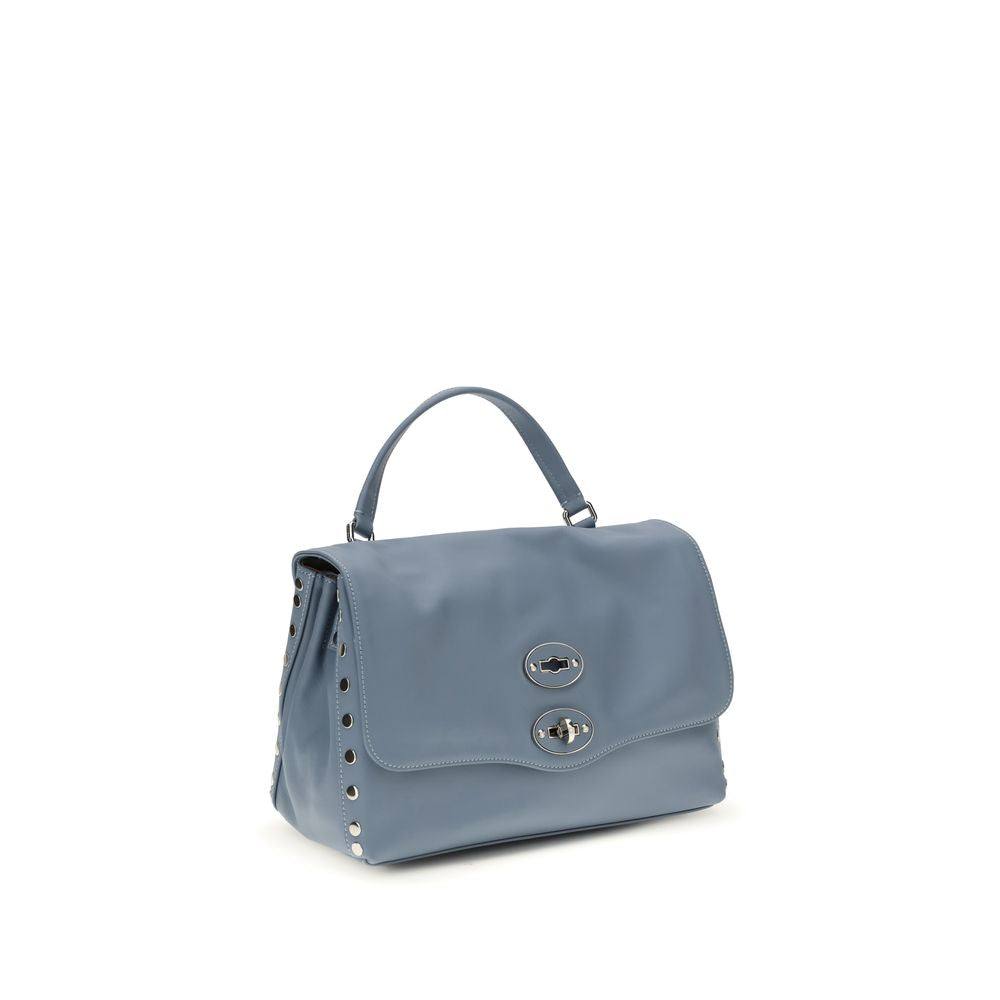 Zanellato Light Blue  Leather Bos Taurus Handbag