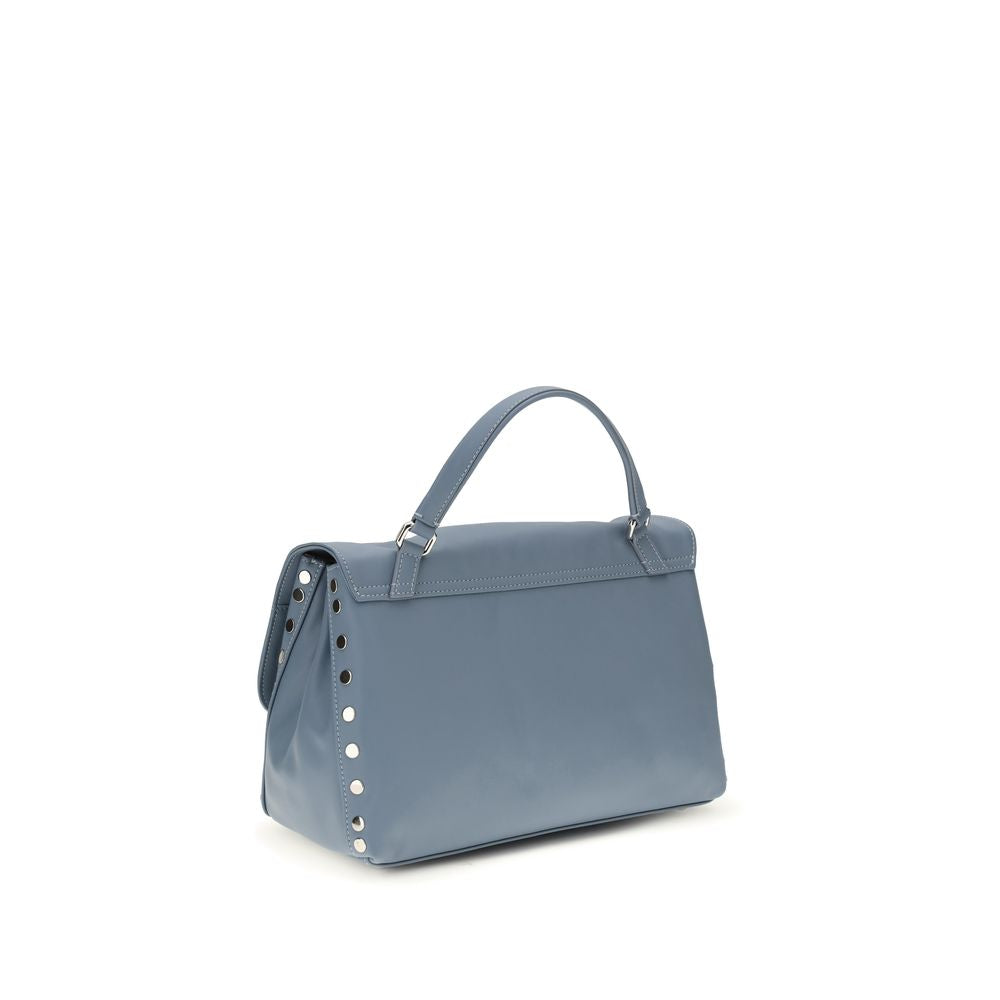 Zanellato Light Blue  Leather Bos Taurus Handbag