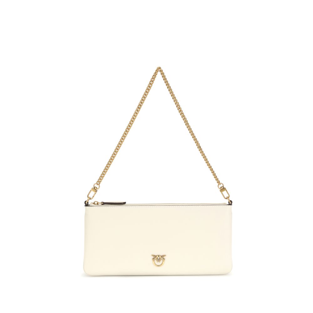 PINKO White  Leather Bos Taurus Shoulder Bag