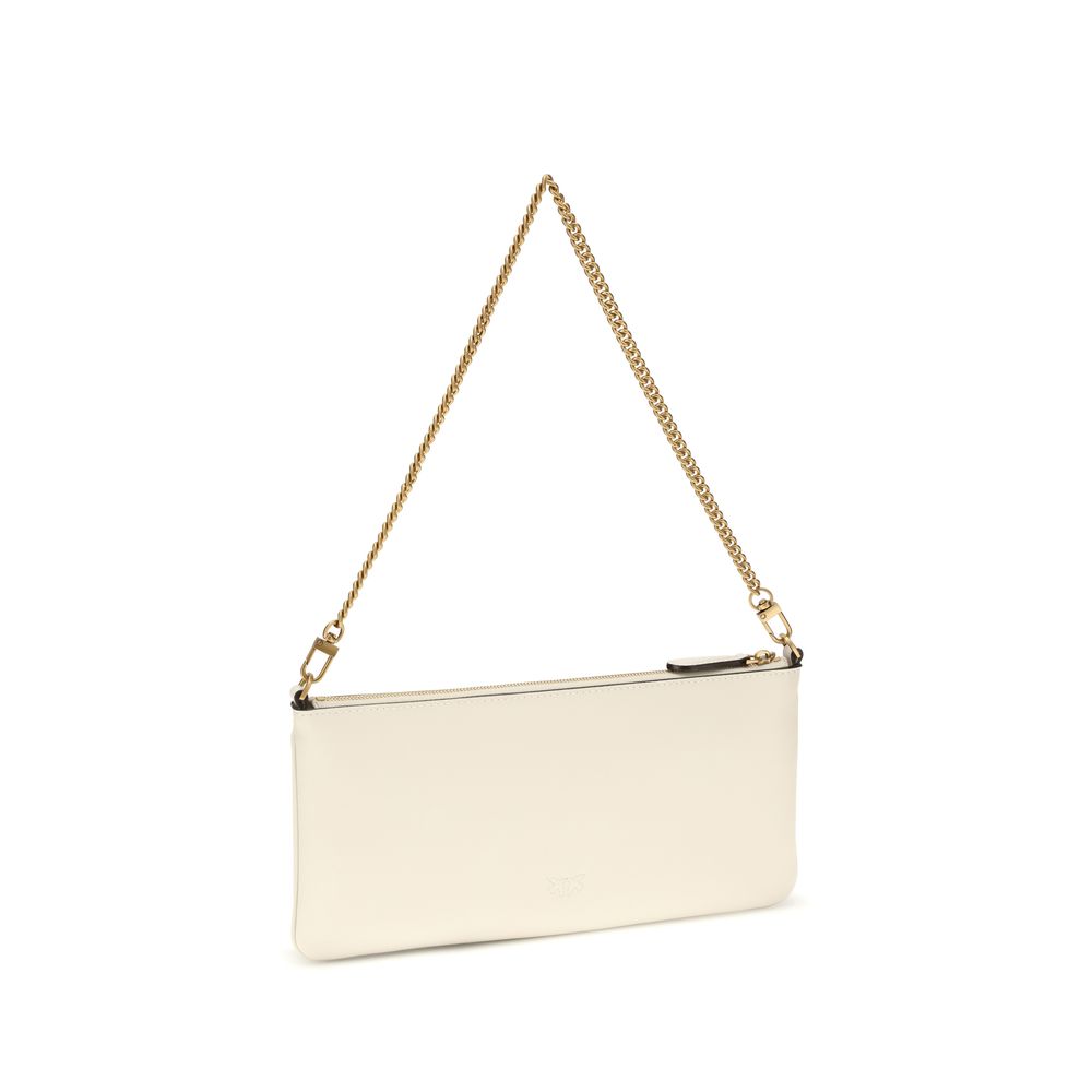 PINKO White  Leather Bos Taurus Shoulder Bag