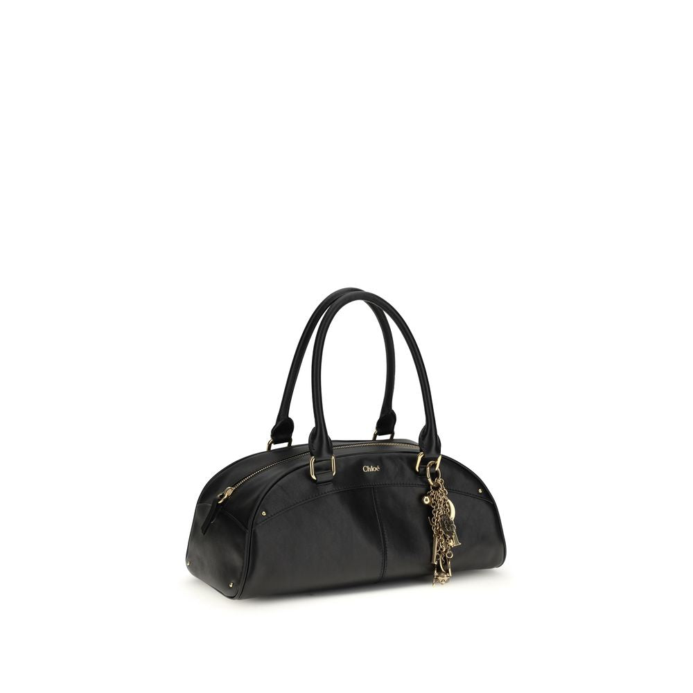 Chloé Black  Leather Bos Taurus Shoulder Bag