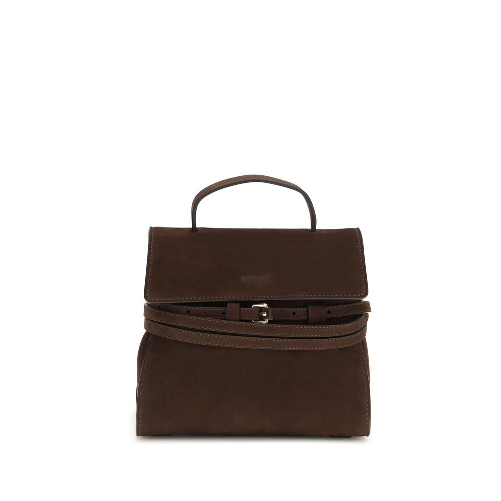 Moschino Brown  Leather Bos Taurus Handbag