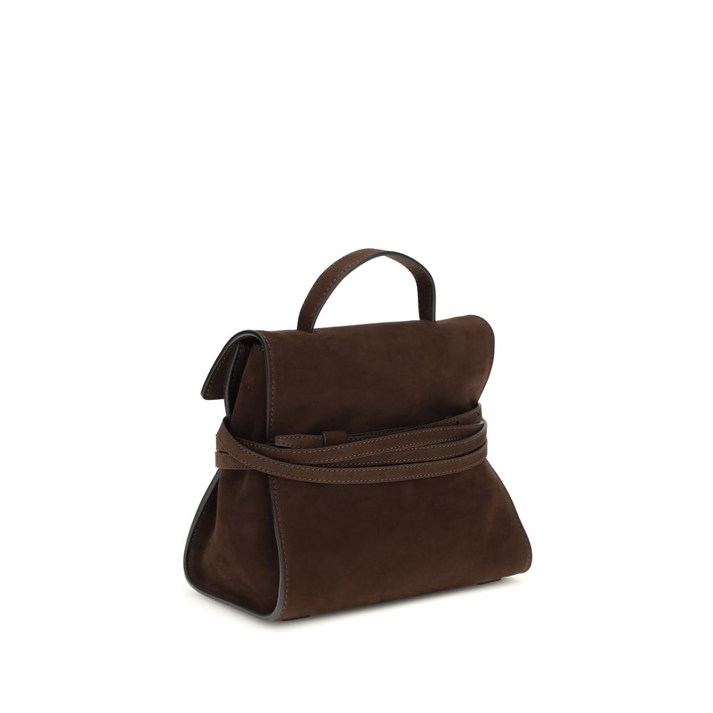 Moschino Brown  Leather Bos Taurus Handbag