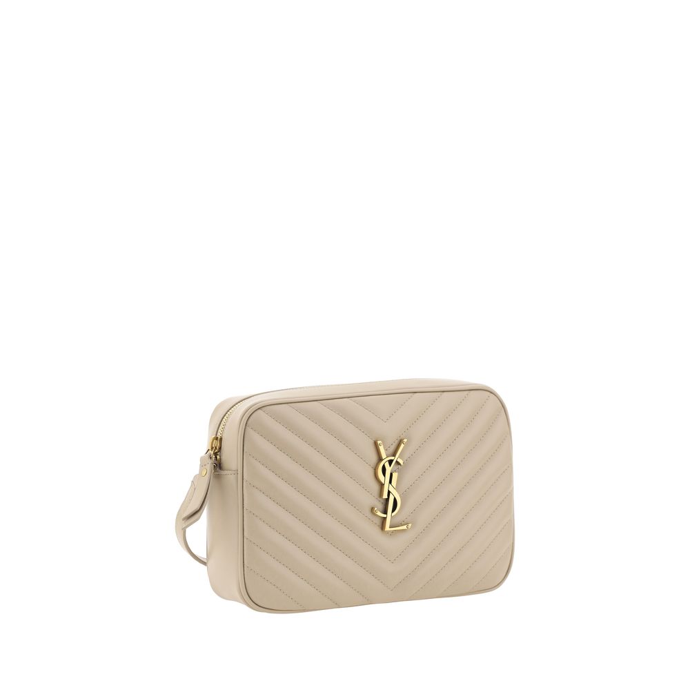 Saint Laurent Beige  Leather Bos Taurus Shoulder Bag