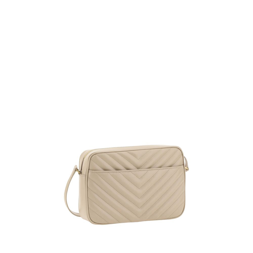 Saint Laurent Beige  Leather Bos Taurus Shoulder Bag