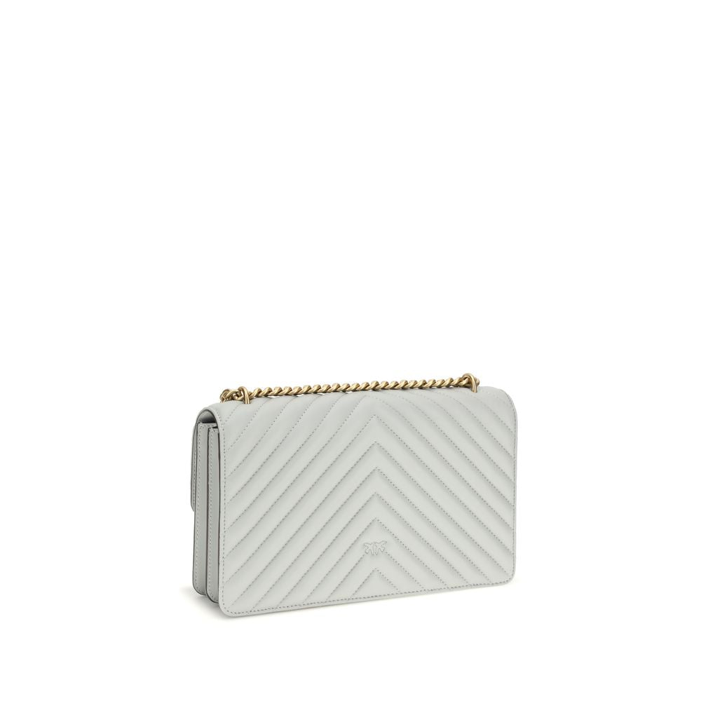 PINKO Gray  Leather Bos Taurus Shoulder Bag