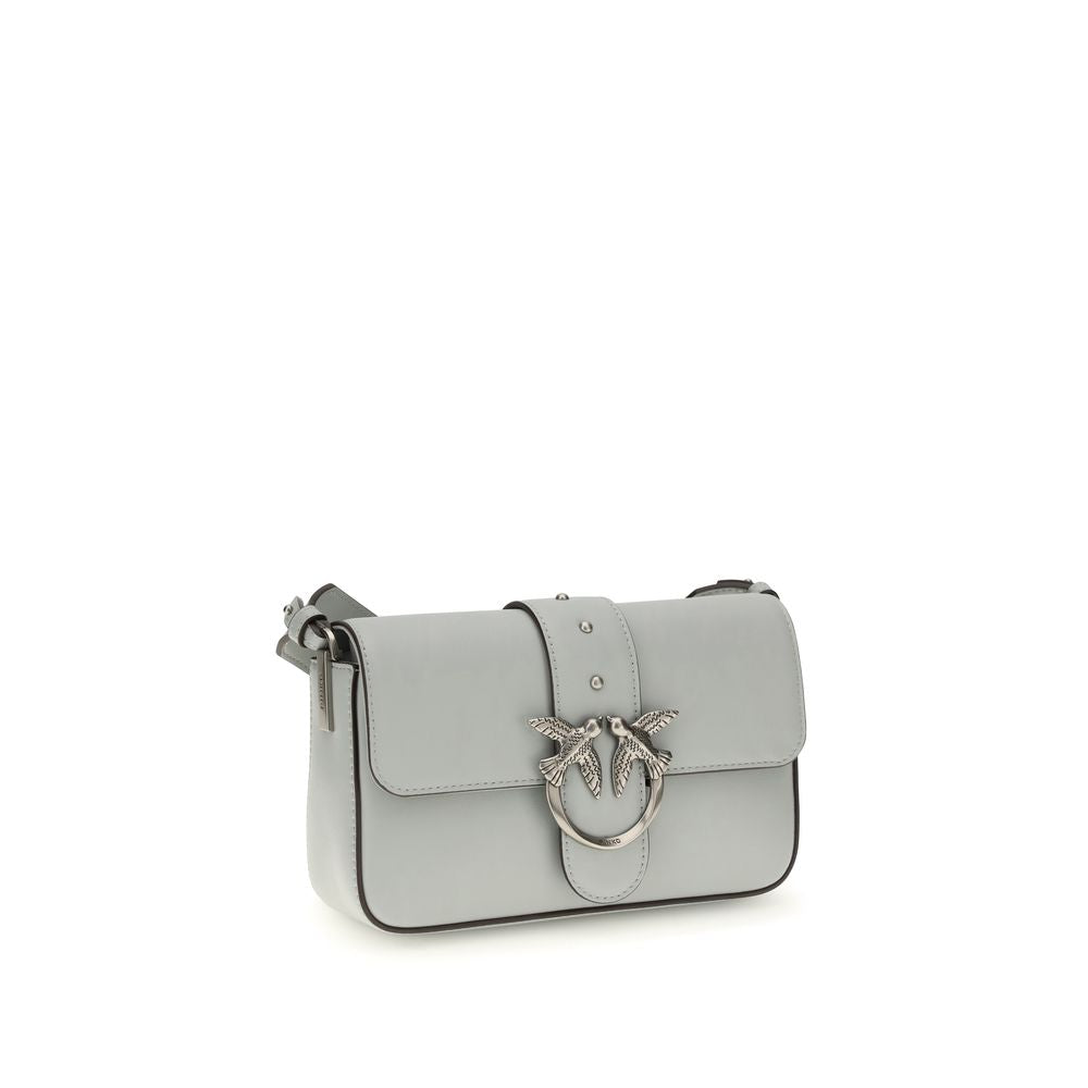 PINKO Gray  Leather Bos Taurus Shoulder Bag
