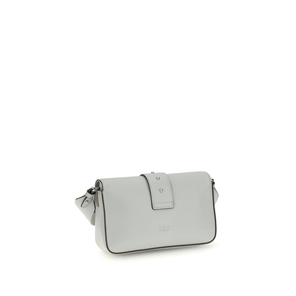 PINKO Gray  Leather Bos Taurus Shoulder Bag