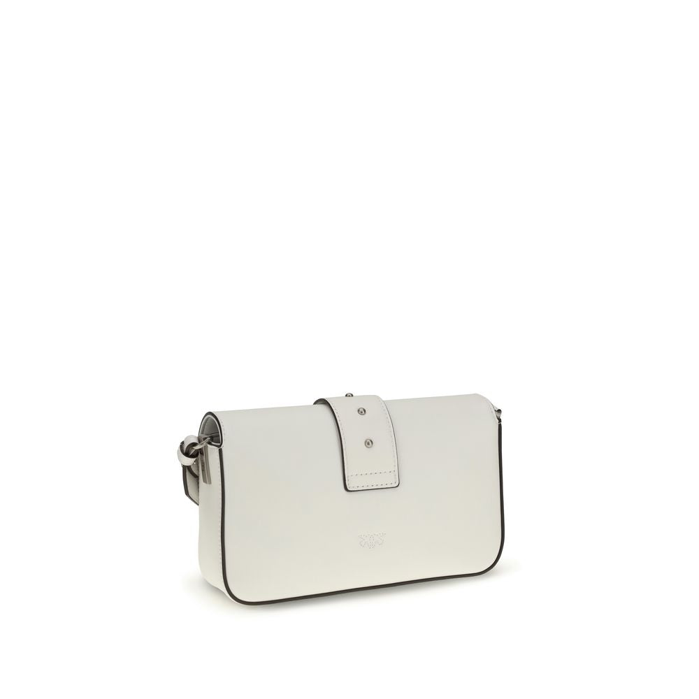PINKO White  Leather Bos Taurus Shoulder Bag