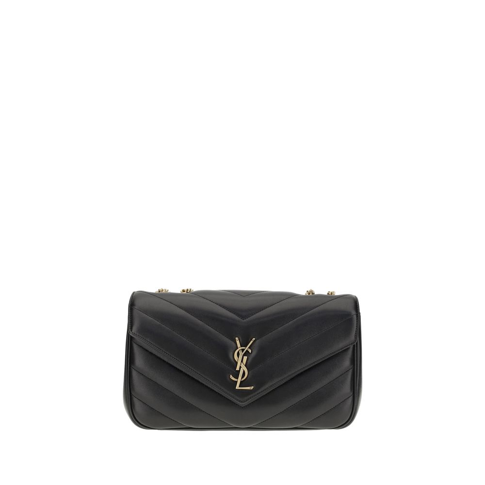 Saint Laurent Black  Leather Bos Taurus Shoulder Bag