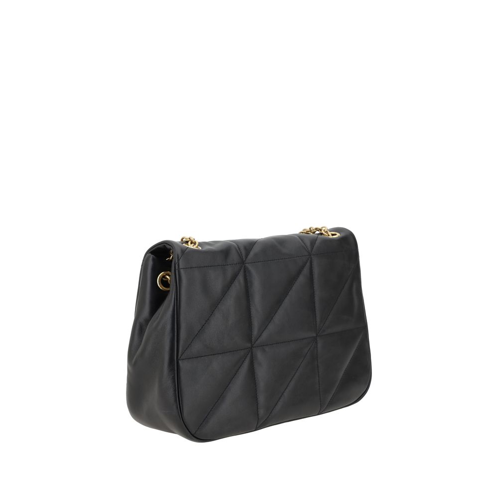 Saint Laurent Black  Leather Bos Taurus Shoulder Bag