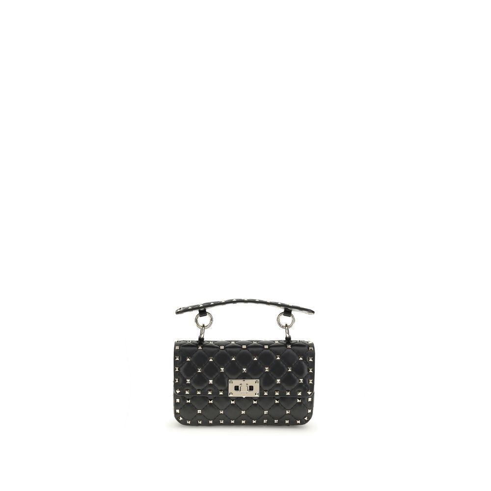 Valentino Garavani Black  Leather Bos Taurus Shoulder Bag