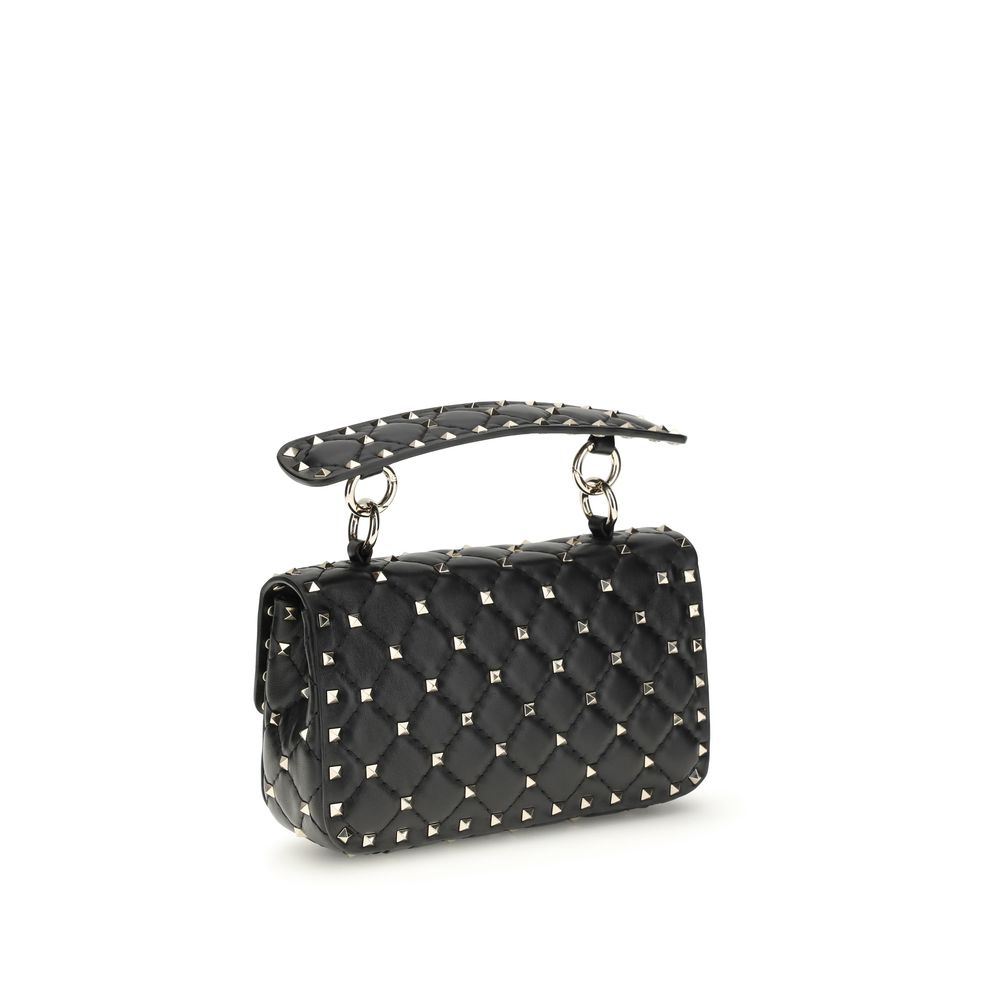 Valentino Garavani Black  Leather Bos Taurus Shoulder Bag