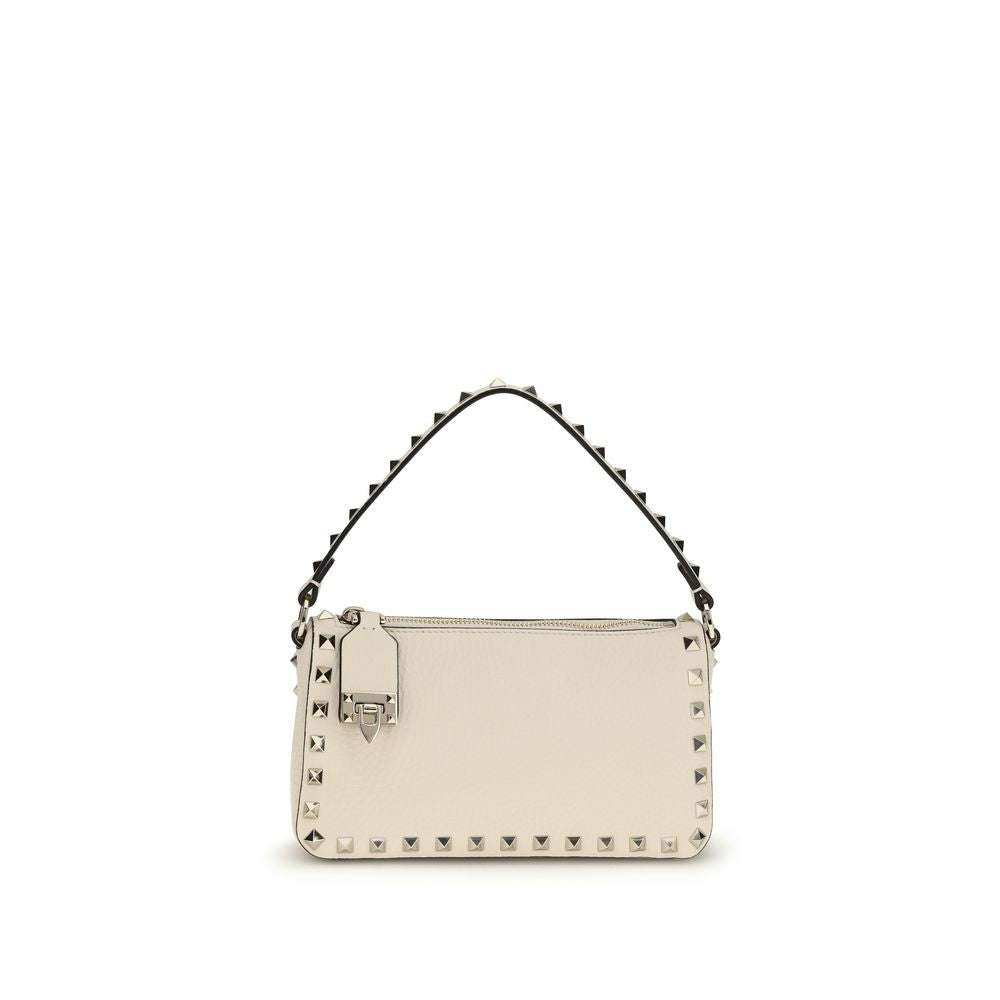 Valentino Garavani Cream  Leather Bos Taurus Shoulder Bag