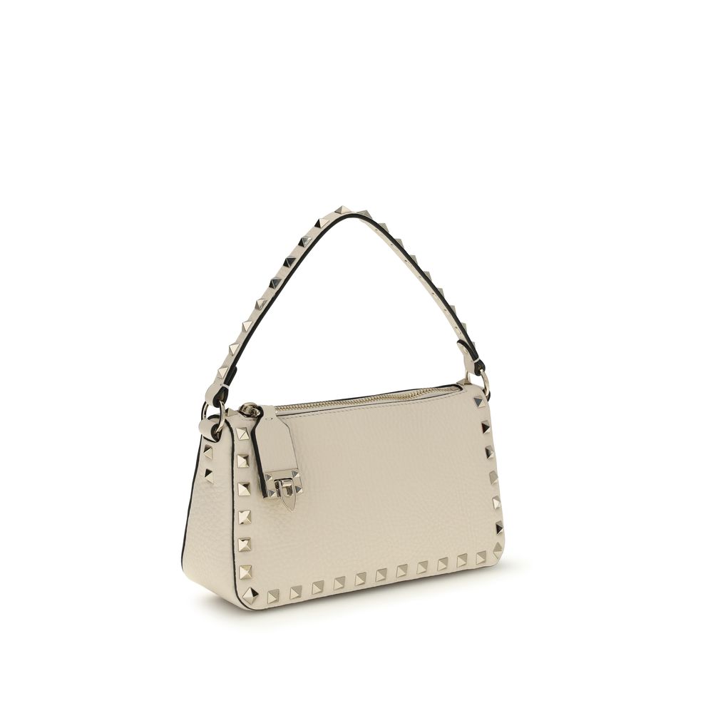 Valentino Garavani Cream  Leather Bos Taurus Shoulder Bag