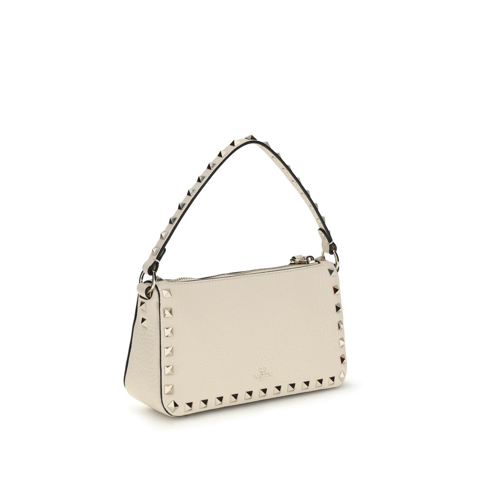 Valentino Garavani Cream  Leather Bos Taurus Shoulder Bag
