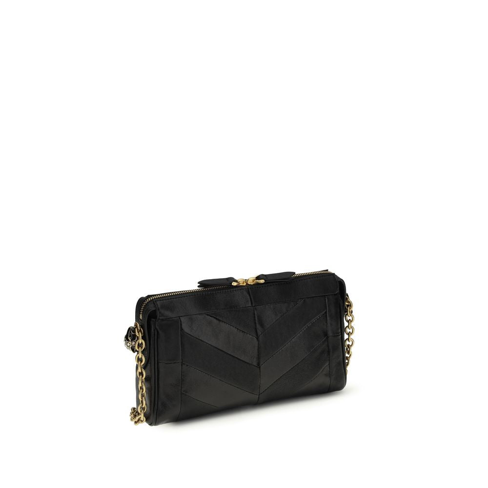Valentino Garavani Black  Leather Bos Taurus Shoulder Bag