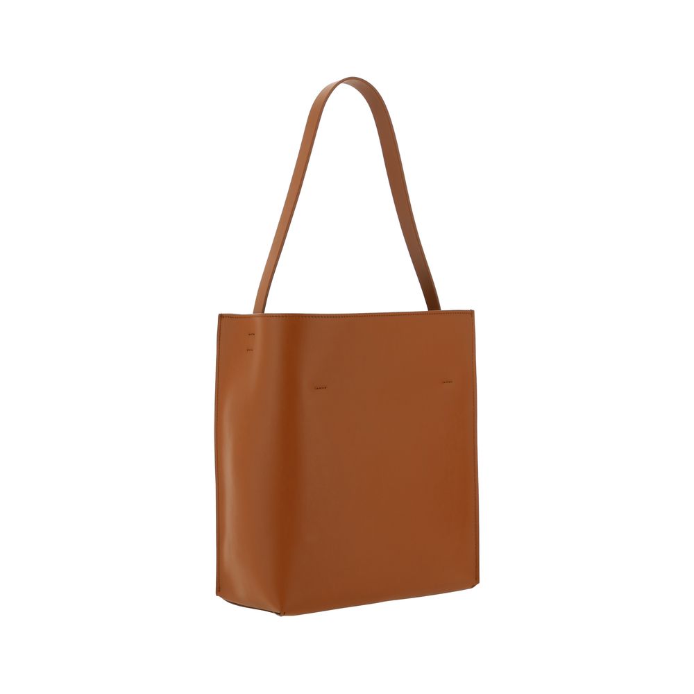 Marni Brown  Leather Bos Taurus Shoulder Bag