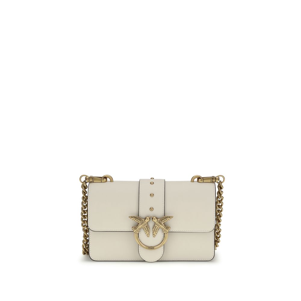 PINKO Beige  Leather Bos Taurus Shoulder Bag